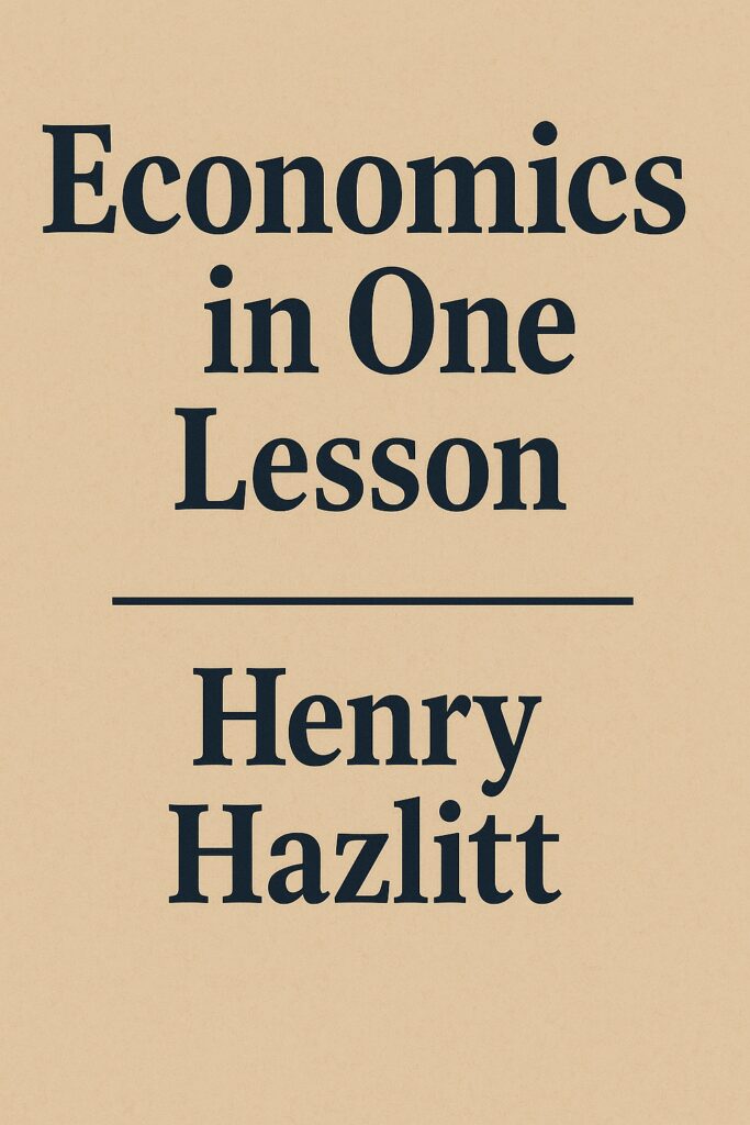 “Economics in One Lesson” by Henry Hazlitt