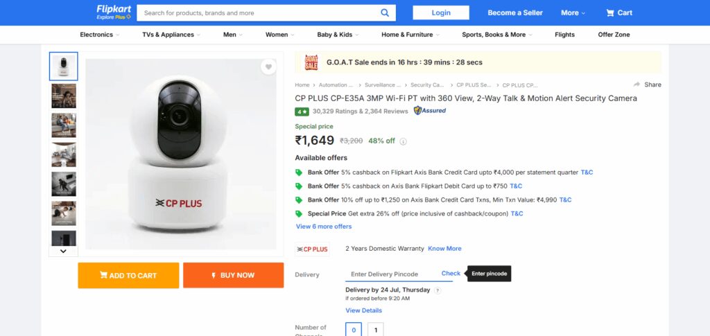 8 Best House CCTV Cameras for Home Security in 2026 3 CP PLUS CP-E35A