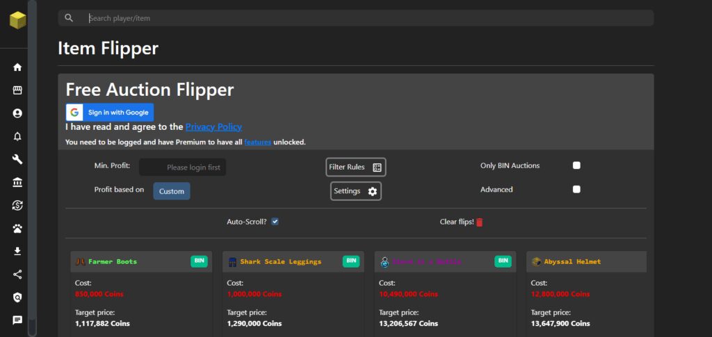 7 Best Money Making Methods in Hypixel Skyblock 6 Auction Flipping