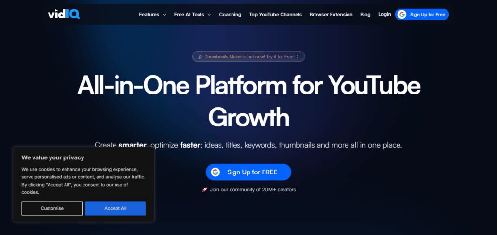 10 Best Tools For Youtube Video Seo 3 VidIQ