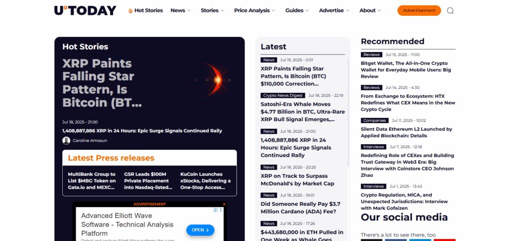 9 Best AI-Based Crypto News Platforms for Real-Time Insights 9 U.Today