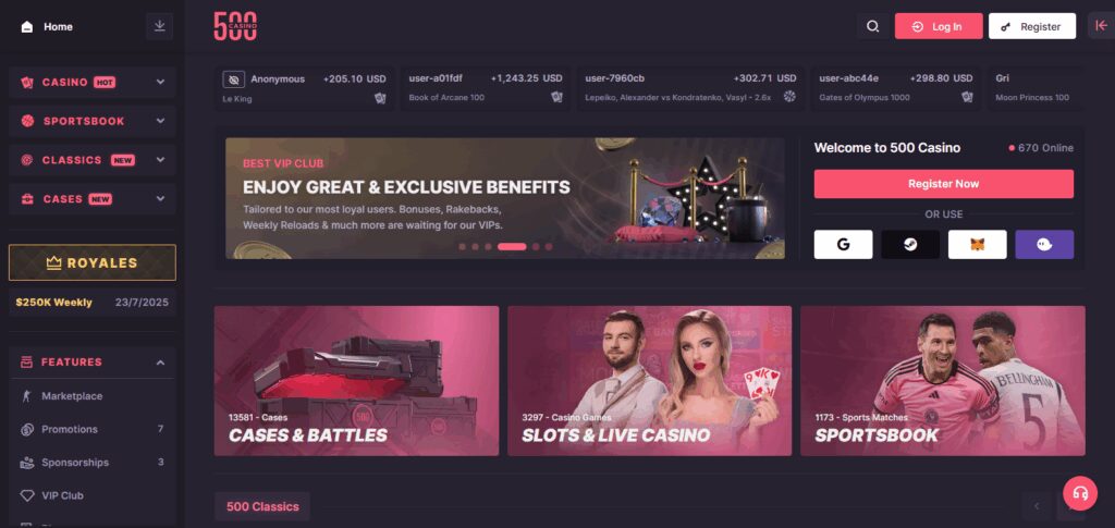 10 Best CS2 (CSGO) Slot Sites with Minimal KYC in 2026 10 500 Casino