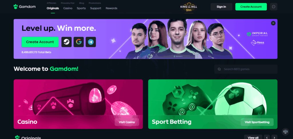 10 Best CS2 (CSGO) Slot Sites with Minimal KYC in 2026 9 Gamdom