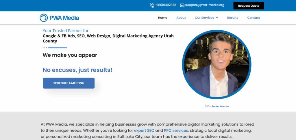 8 Best SEO Companies for Utah in 2026 7 PWA Media