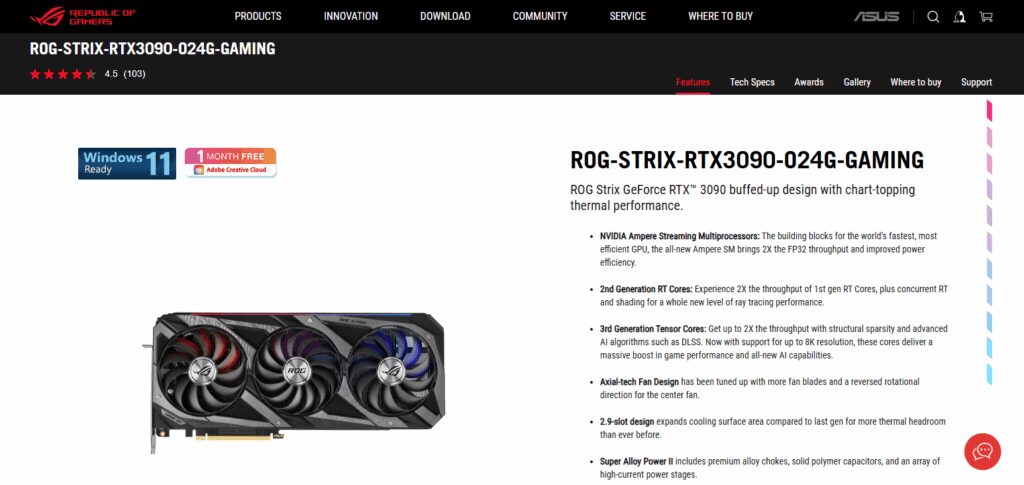 10 Best Gpu For Crypto Mining in 2026 3 ASUS ROG Strix GeForce RTX 3090 OC