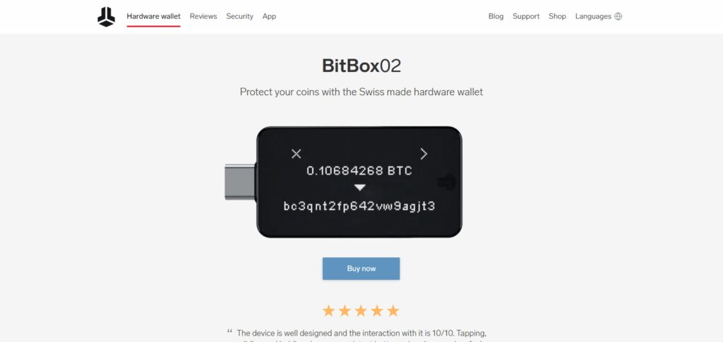 9 Best Crypto Hardware Wallet Uk 9 BitBox02 – Best Crypto Hardware Wallet in the UK
