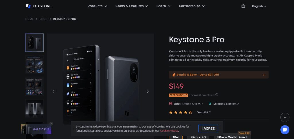 9 Best Crypto Hardware Wallet Uk 7 Keystone Pro