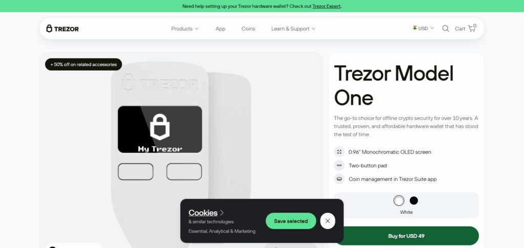 9 Best Crypto Hardware Wallet Uk 5 Trezor Model One – Best Crypto Hardware Wallet UK