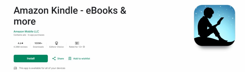 Kindle App (if necessary) Download  