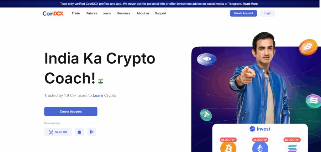 How to Exchange Crypto in India: Step-by-Step Guide 4 CoinDCX account registration
