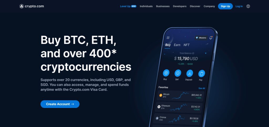 Access the Crypto.com App