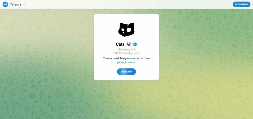 How to Make 10x Returns with Crypto Cats Code 4 Join The Cats Telegram Bot