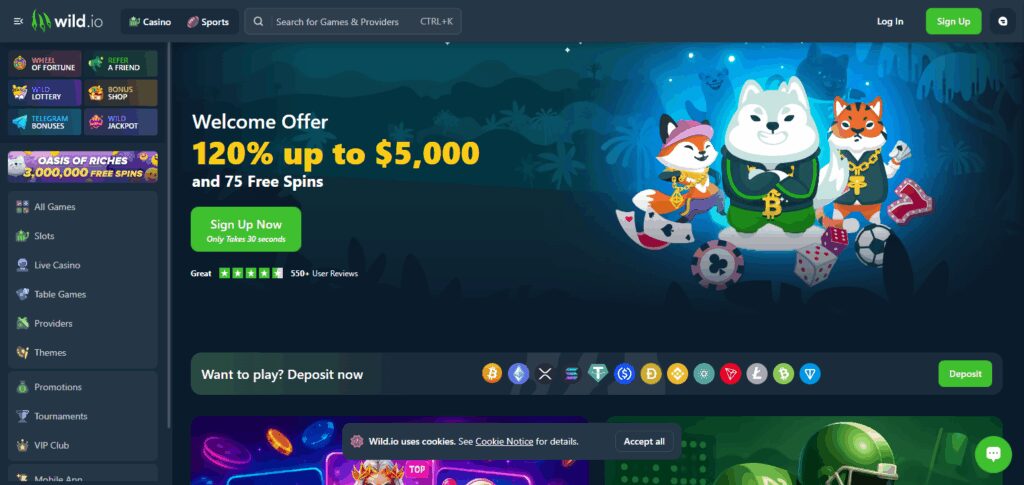 10 Best Bitcoin Cashback Casinos & Gambling Sites 8 Wild.io