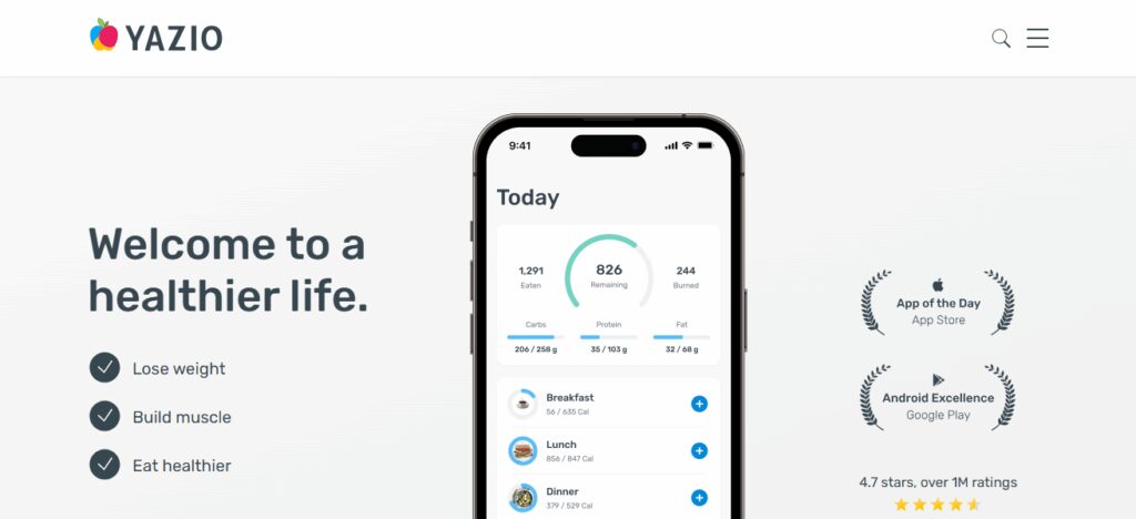 10 Best App To Calculate Calories – Top 10 Picks for Accurate Tracking 5 Yazio