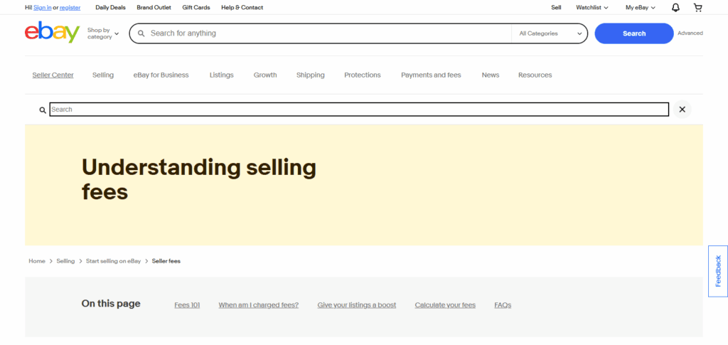 What is eBay Charge to Sell?