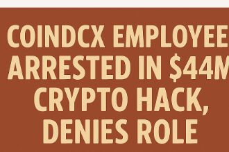 CoinDCX Employee Arrested in $44M Crypto Hack, Denies Role