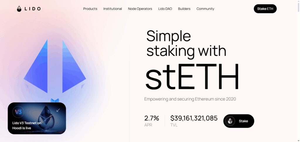 10 DeFi Protocols With Best Returns in 2025 3 Lido Finance