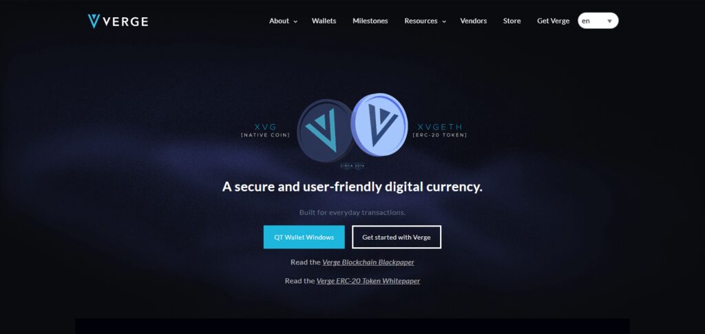 10 Best Alternatives to Bitcoin for Privacy-Focused Transactions 9 Verge (XVG)