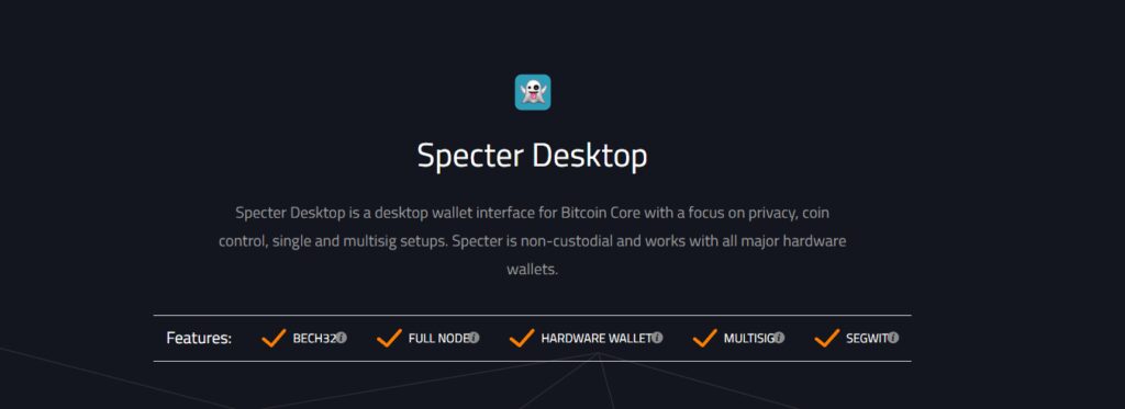 9 Best Bitcoin Wallet No One Talks About 8 Specter Desktop