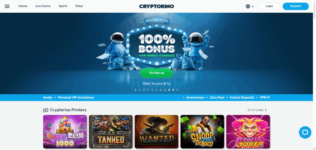 10 Best Crypto Casinos for NFT Rewards – Play & Earn 6 Cryptorino