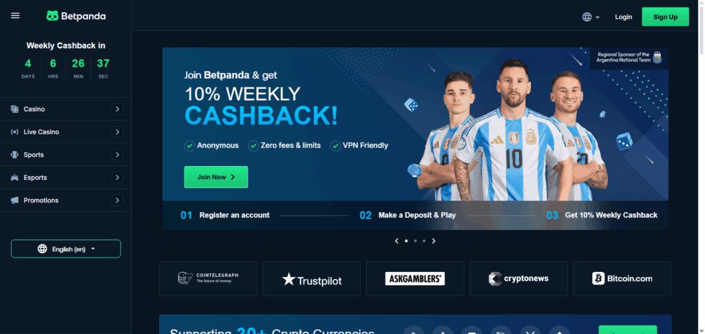 10 Best Crypto Casinos with Zero-Fee Deposits – Play Crypto Hassle-Free 3 Betpanda.io