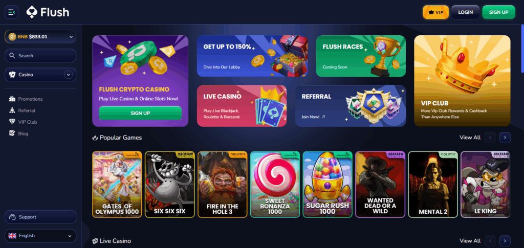 10 Best Crypto Casinos with Zero-Fee Deposits – Play Crypto Hassle-Free 5 Flush.com
