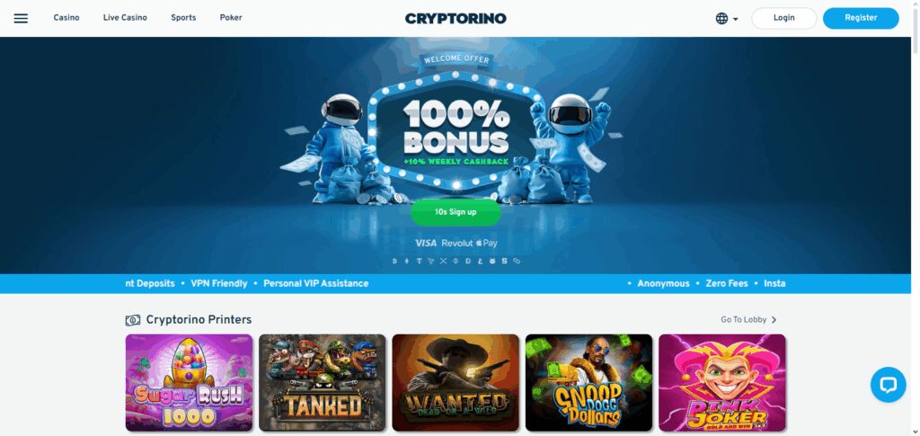 10 Best Crypto Casinos with Zero-Fee Deposits – Play Crypto Hassle-Free 9 Cryptorino