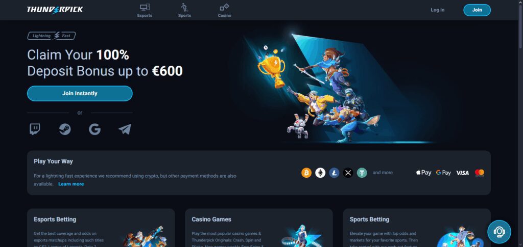 9 Best Crypto Casinos for Lightning Network Payments 7 Thunderpick