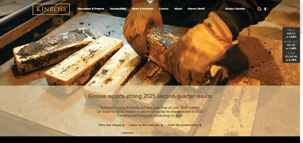 8 Best Gold Mining Stocks in 2026 to Watch for Strong Returns 5 Kinross Gold