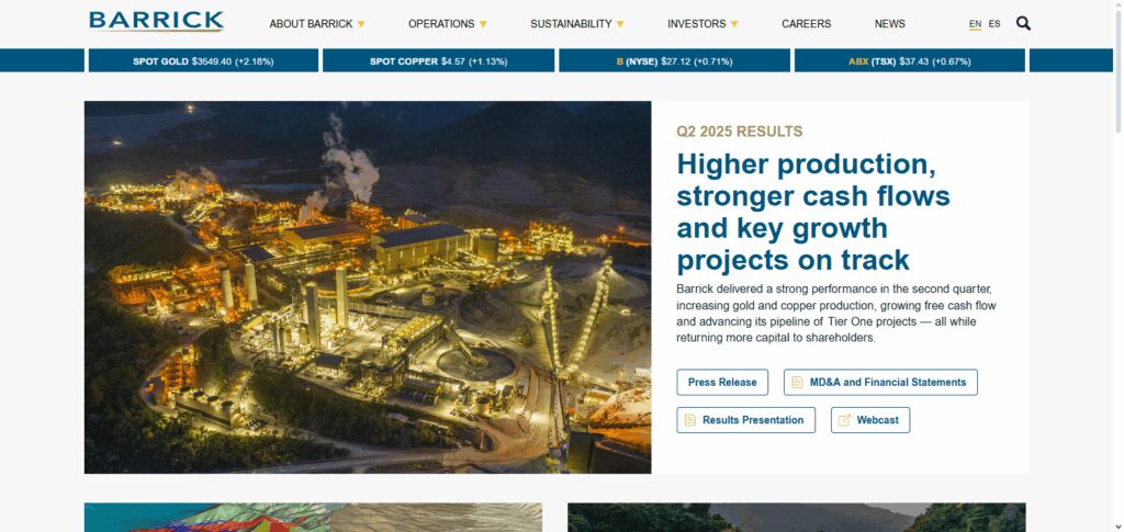 8 Best Gold Mining Stocks in 2026 to Watch for Strong Returns 3 Barrick Gold