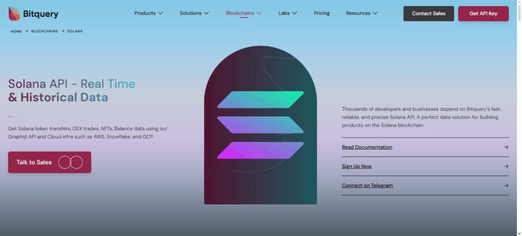 7 Solana Blockchain APIs for Developers 6 Bitquery Solana APIs