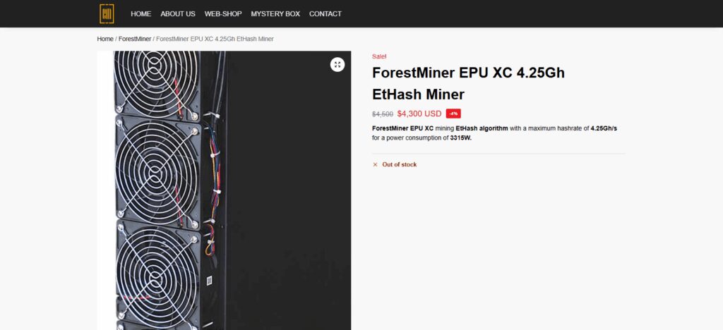 10 Best Bitcoin Miners & Crypto Mining Rigs for 2026 10 ForestMiner EPU XC