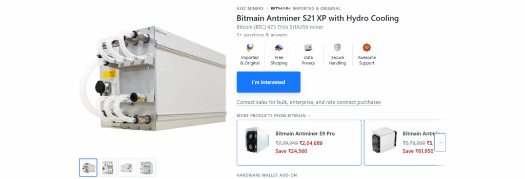 10 Best Bitcoin Miners & Crypto Mining Rigs for 2026 2 Bitmain Antminer S21 XP Hyd