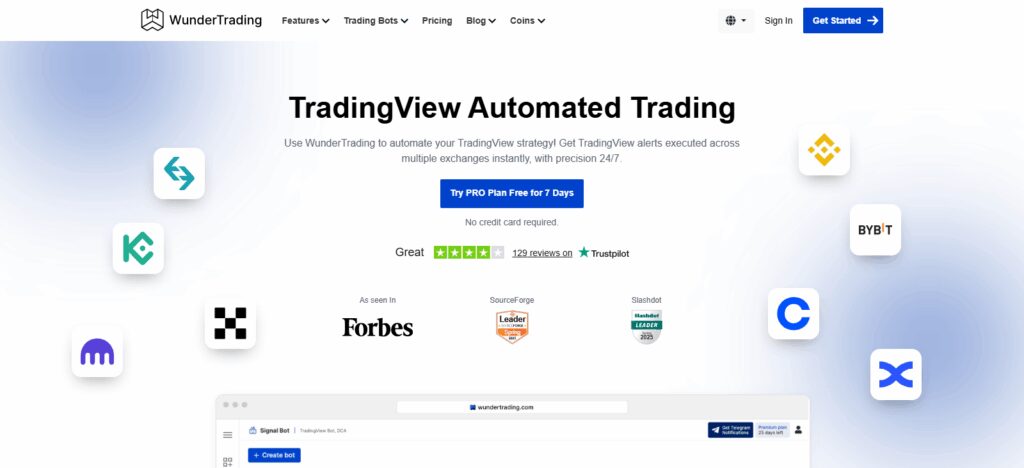 10 Best Crypto Flash Crash and Buy the Dip Crypto Bots 8 WunderTrading TradingView Bot