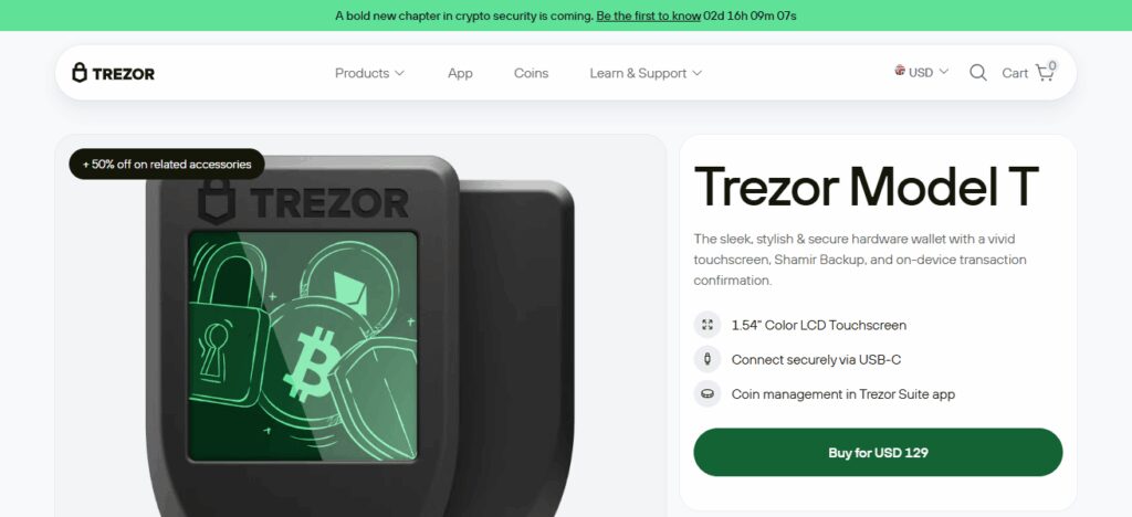 10 Best Crypto Wallets in Germany for Secure Storage 5 Trezor Model T Wallet
