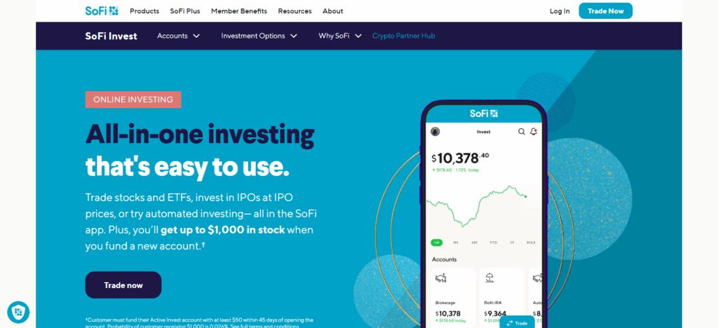 SoFi Invest 