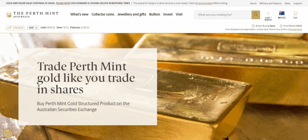 Perth Mint Gold Structured Product (PMGOLD)