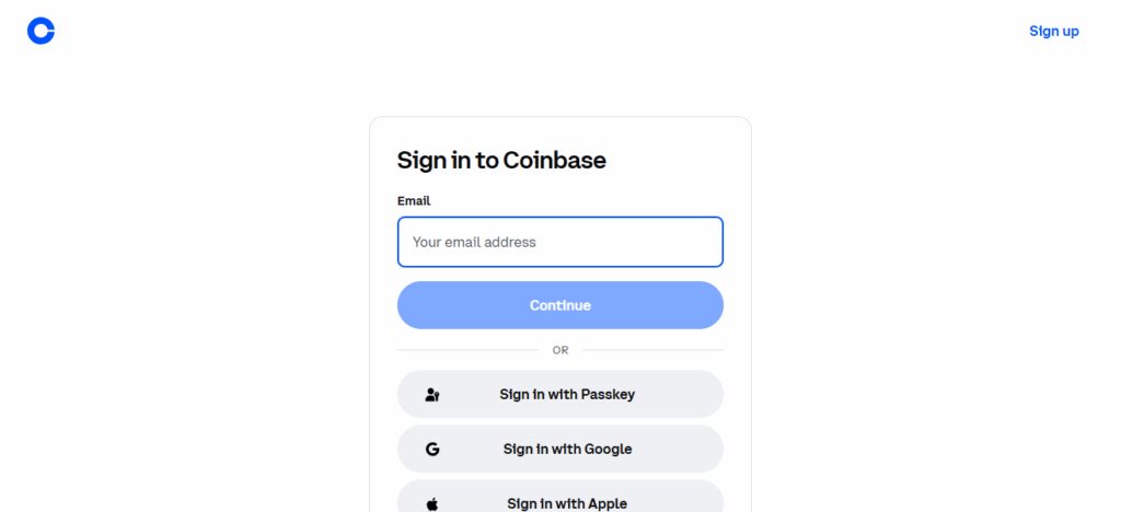 Example: Using Coinbase