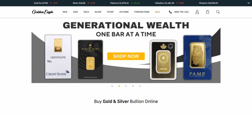 Golden Eagle Coins