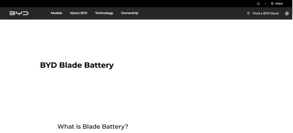 BYD Blade Battery