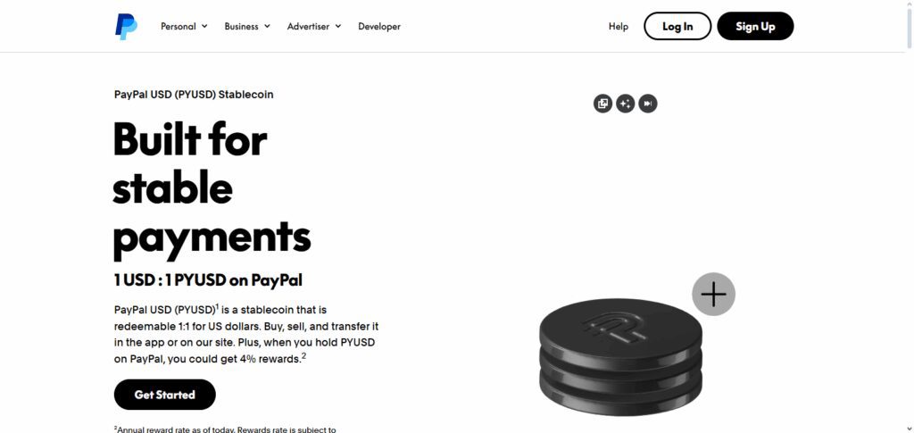 PayPal Rewards (Crypto Beta)