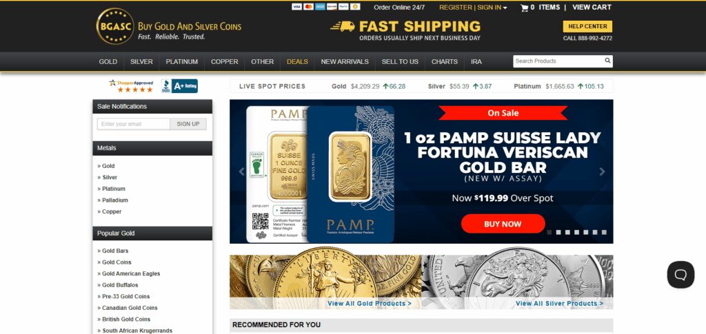 BGASC (Buy Gold And Silver Coins)