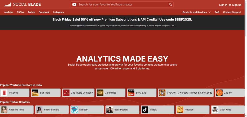 10 Best Crypto Influencer Verification Platforms for Safe Promotions 9 Social Blade
