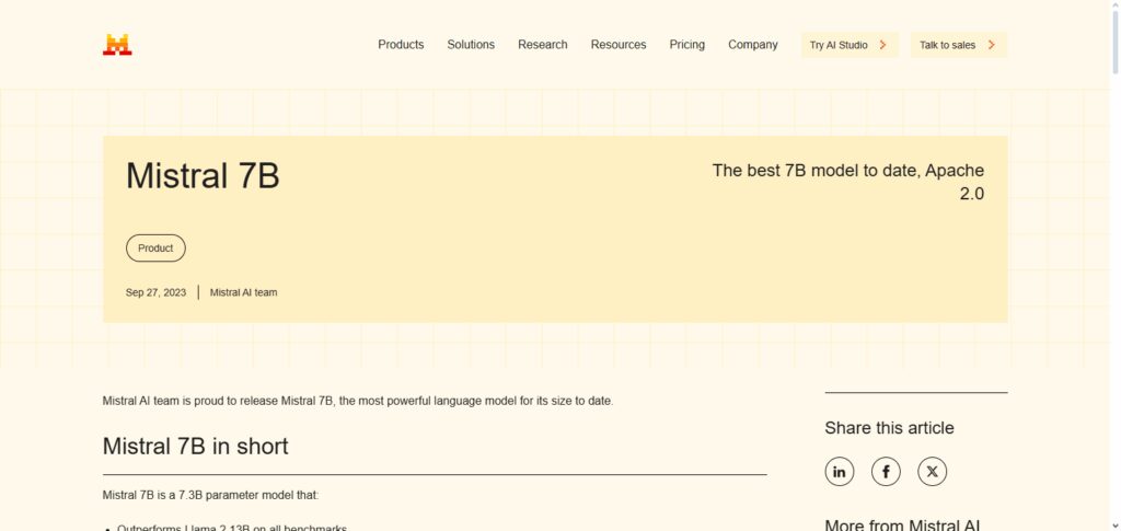 10 Small Language Models for Web3 Leaders 2 Mistral‑7B