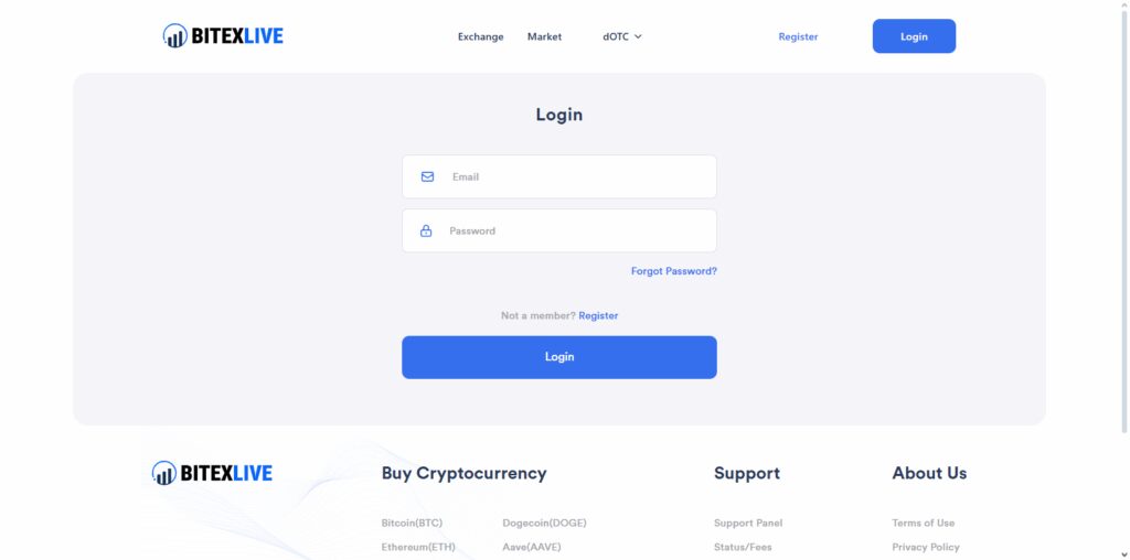 BITEXLIVE Exchange – Secure Crypto Trading Platform 3 Step 2: Create Account