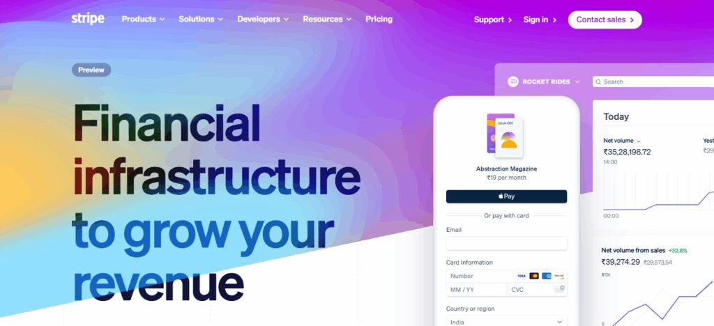 10 Best Crypto & Fiat Payment Gateways in Armenia 2026 5 Stripe