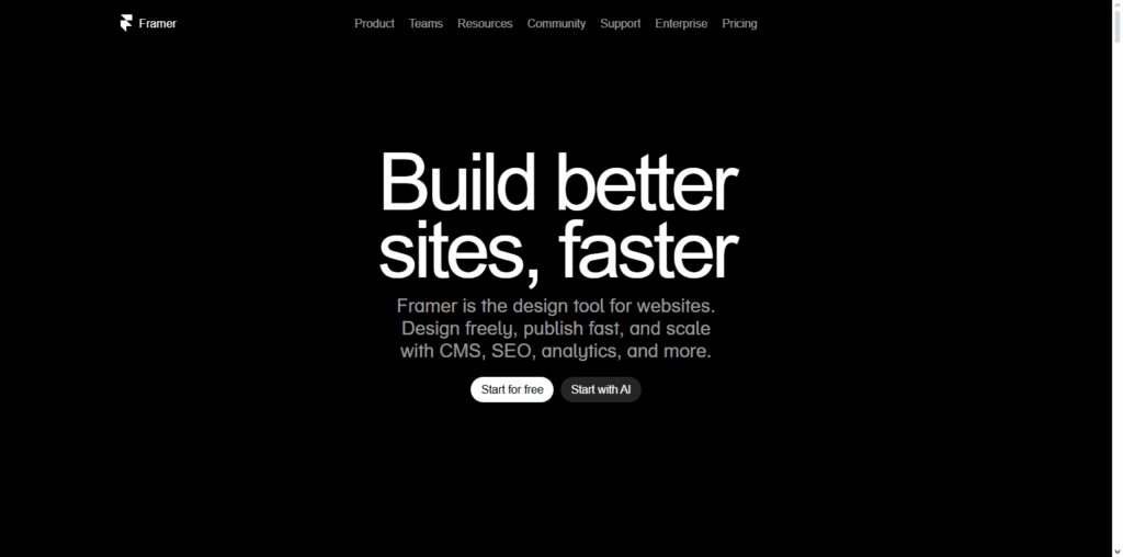 11 Best No-Code AI Website Builders in 2026 5 Framer AI