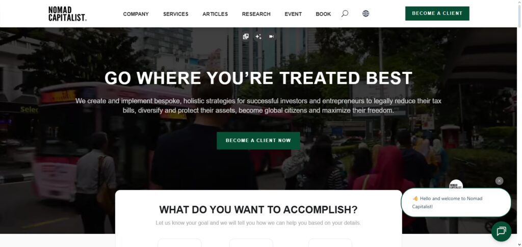 Nomad Capitalist AI Planner