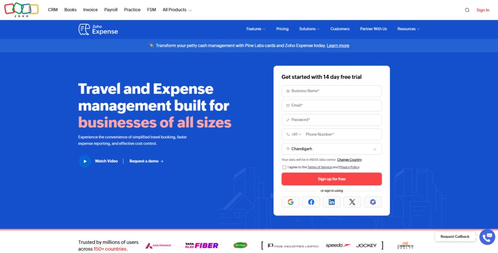 10 Best ReisPay Alternatives In 2026 for Payments & Expenses 7 Zoho Expense