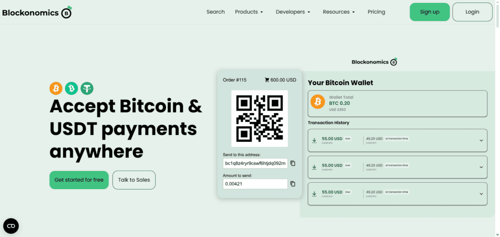 Blockonomics